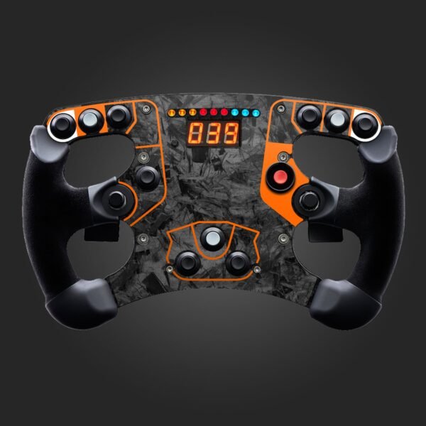 Printed Forged Carbon Orange No logo Livery