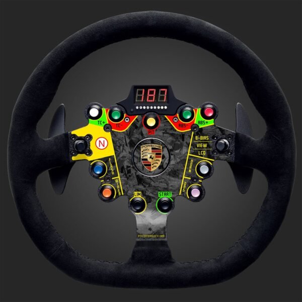 Porsche Printed Forged Carbon and Yellow Lines Skin